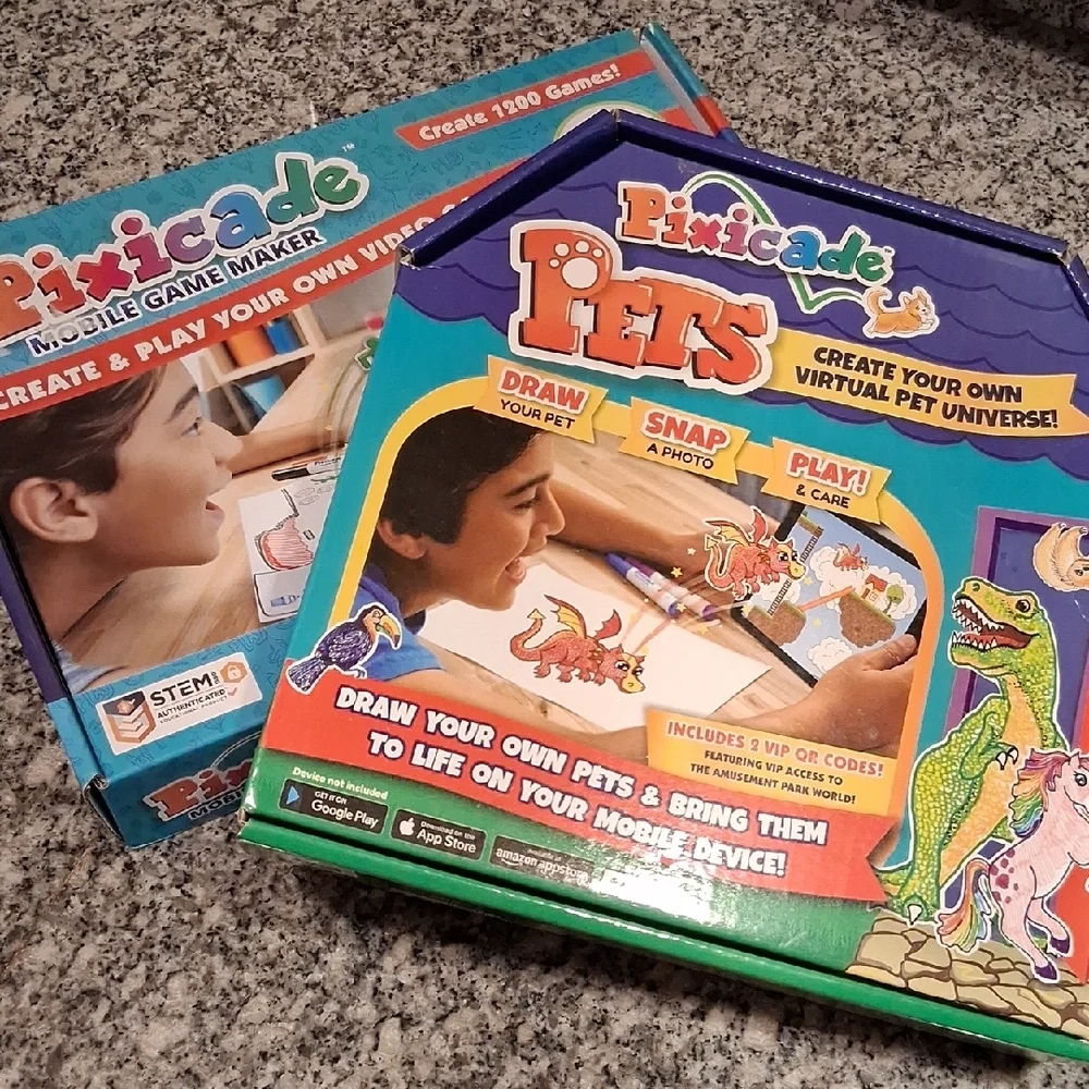 2 New PIXIXADE Boxes, Mobile Game Maker & Virtual Pet Universe